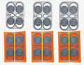 Full set of gray TangleTags fitted sheet corner tags