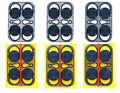 Full set of navy TangleTags fitted sheet corner tags